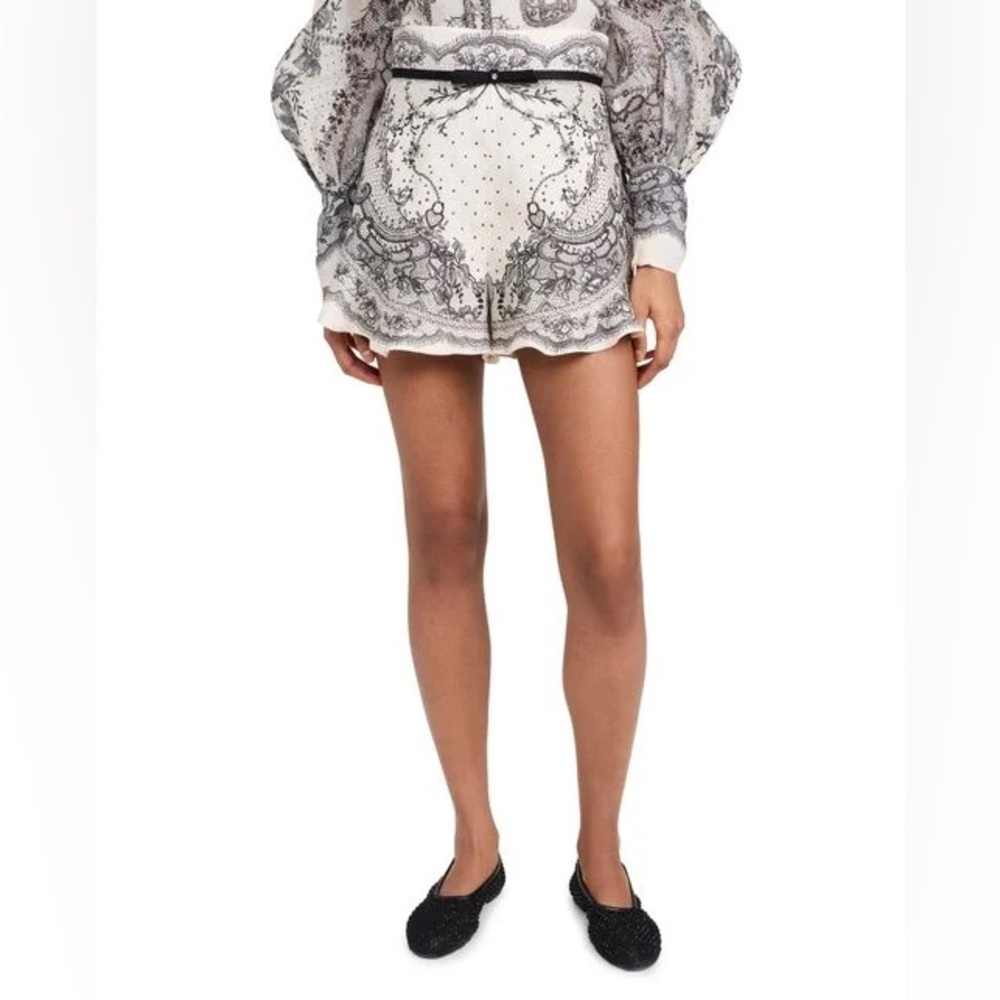 Zimmermann Crush Linen Shorts